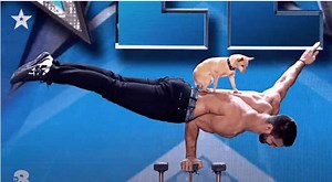 Sexy Hand Balancer Adds Adorable Dog To His Act On 'Italia's Got Talent' [VIDEO]