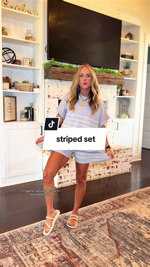 Must-Have Striped Two Piece Set for Fall Fashion