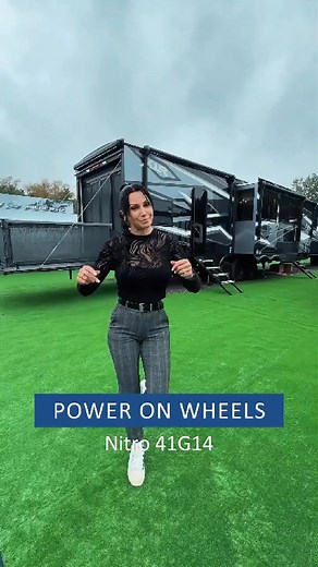 The Forest River XLR Nitro 41G14 is a luxury fifth-wheel toy hauler designed for those who seek adventure without compromising on comfort. Measuring 45 feet 6 inches in length and featuring three slide-outs, it offers expansive living space. The garage area is spacious, accommodating various recreational vehicles, and includes a fuel station for added convenience. The interior boasts a well-appointed kitchen, a comfortable living area, and sleeping arrangements for up to seven people. Additional