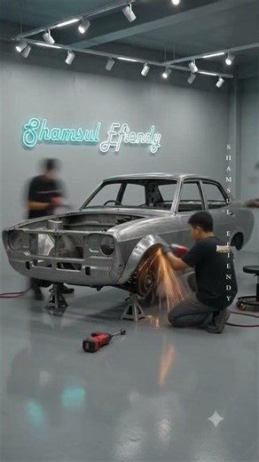 Rusty Datsun 120Y Restored Into a Modern Sporty Classic! #Datsun120Y #CarRestoration