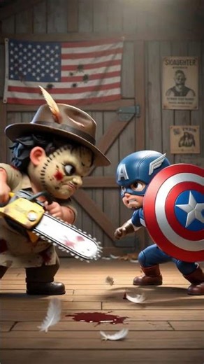 Chainsaw vs Shield: Absolute Chaos #shorts #funny #animation