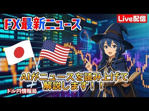 【FXライブ配信】2026.5/1.7:19~AIが最新ニュースをすべて読み上げます！リアルタイムでドル円レートをお知らせしニュースが入り次第、今後のドル円レートについて詳しく解説していきます。