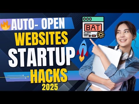 ⚡ Auto-Open Your Favorite Websites on Startup | Windows Trick 2025 🔥#chrome