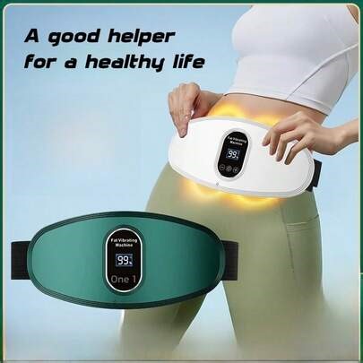 OBOVAY Portable High-Frequency Vibration High-Temperature Therapy Device With Real-Time Battery Display - Suitable For Abdominal Heating, Removal, And Full-Body Massage - Non-Medicinal Physical Device | SHEIN