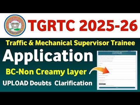 TGRTC TST & MST Application Non Creamy layer Upload 2025-26