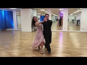 How to dance Open Impetus, Weave from Promenade, Throwaway Oversway in Slow Waltz - Advanced