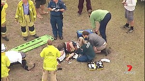 AUDIO: Man injured in paramotor crash