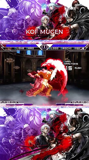[KOF MUGEN] Orochi Iori Blood Combo #kofmugen
