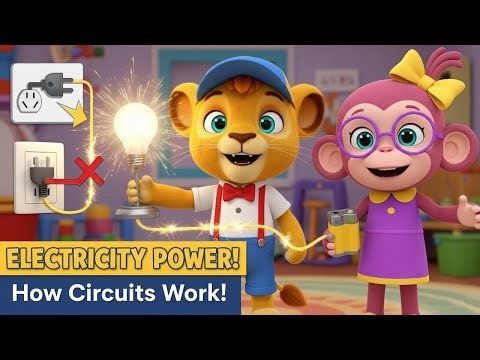 Electricity and Circuits for Kids! How batteries work? (The Know-It Kids)
