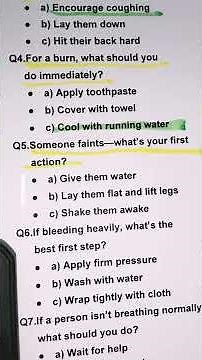 🩹 First Aid Quiz: Can You Save a Life?🚑 #Shorts #youtubeshorts #triviatricks #viralquiz #viral #gro
