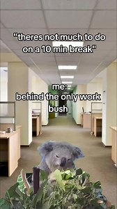 Work Break Meme: Hiding Behind the Only Work Bush