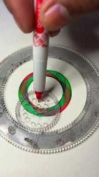 Hypnotic Spirograph Drawing | Satisfying Geometric Art #spirographart #art #satisfying #spirograph