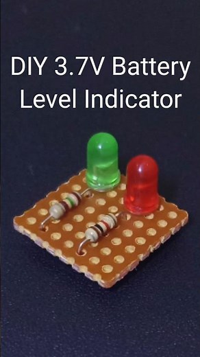 3.7V Battery Charge Level Indicator Circuit