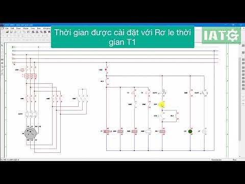 Mô phỏng mạch Khởi động Sao-Tam giác với động cơ 3 pha sử dụng 3 Khởi động từ với phần mềm CadE Simu