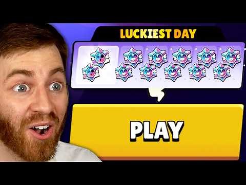 My New Luckiest Day of All Time in Brawl Stars! (crazy pulls)