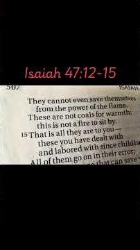 Isaiah 47:12-15 #bibleverse