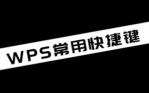 【电脑小技巧分享】 WPS常用快捷键_哔哩哔哩_bilibili