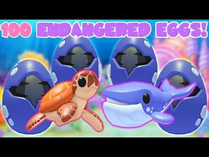 Hatching 100 Endangered Eggs! | Adopt Me Roblox New Egg Update | Riivv3r