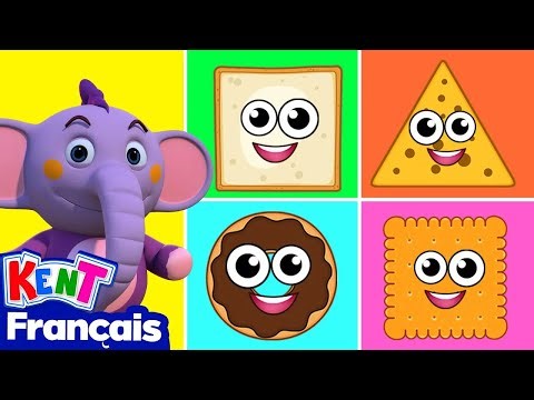 Apprendre les formes avec de délicieux aliments | Vidéos éducatives pour enfants | Bébé Kent