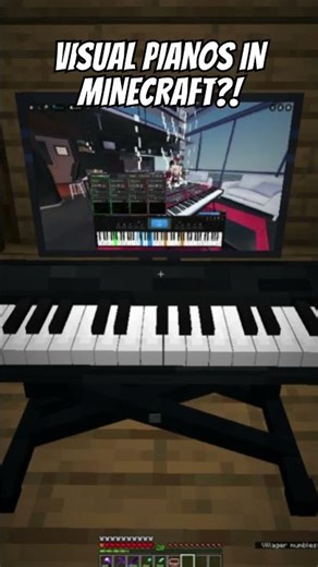 Visual Pianos in MINECRAFT?! Unity by TheFatRat #piano #roblox #visualpianos #minecraft #vp #mc