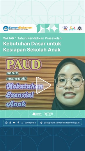Pendidikan prasekolah bukan hanya pilihan, tetapi kebutuhan penting agar anak siap memasuki Sekolah Dasar. Saat usia dini, perkembangan otak anak sangat cepat dan membutuhkan rangsangan, interaksi, serta lingkungan belajar yang aman dan bermakna. Melalui layanan PAUD, anak diberikan kesiapan belajar, rasa percaya diri, serta kemampuan dalam berinteraksi dan mengelola emosi yang baik. Wajib Belajar 1 Tahun Prasekolah hadir untuk memastikan setiap anak mendapatkan layanan dasar yang berkualitas se