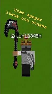 🛠️Cómo Agregar Ítems Custom a un Servidor de Minecraft con Oraxen en 1 Minuto! ⚔️#minecraft #oraxen