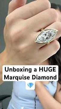 Rare 8ct Marquise Diamond Ring - Stunning Reveal