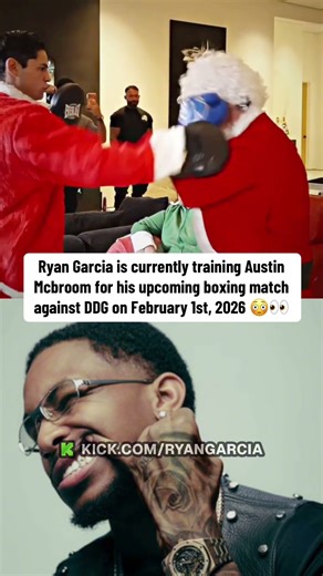 Ryan Garcia is currently training Austin Mcbroom for his upcoming boxing match against DDG on