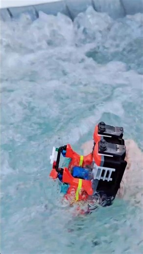 LEGO Fire Boat Sinks #ships #lego