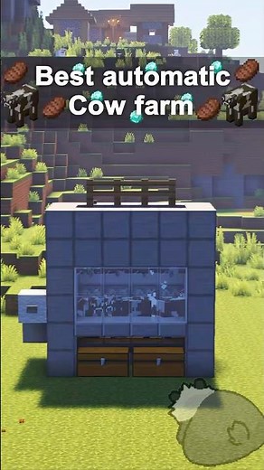MINECRAFT EASY AUTO COW FARM 🤯 #shorts #minecraft