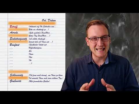 Einen förmlichen Brief schreiben