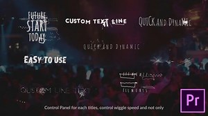 Morphing Glitch Titles // MOGRT