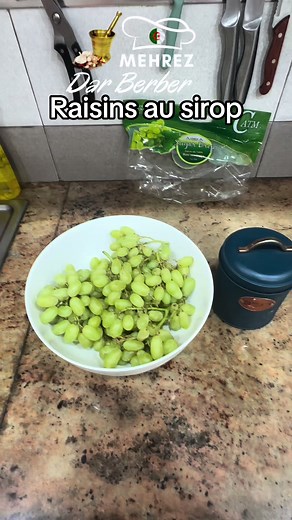 Recette de confiture de raisins au sirop