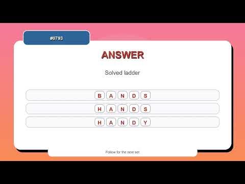 Word Ladder Challenge #0793 | 10 Word Ladder Practice Puzzles