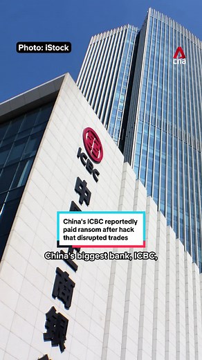 China's largest bank, ICBC, reportedly paid a ransom after an attack on Nov 9 by cybercriminals. The blackout at the bank's US broker-dealer left it temporarily owing BNY Mellon US$9 billion.