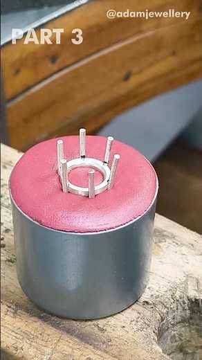 Making a Beautiful Silver Ring with Pink Diamond 💕 | Step-by-Step #adamjewellery #silversmith