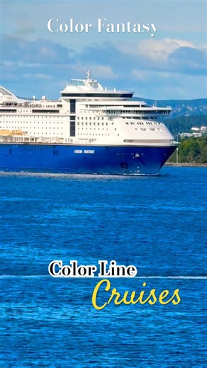 FERRY ⛴️ COLOR FANTASY BY COLOR LINE CRUISES SHORT #oslo #norway
