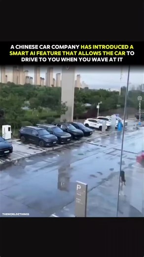 THE WORLD'S THINGS ™ on Instagram: "Mind-blowing car tech alert! This Chinese automaker's new AI feature allows the car to autonomously drive to you with just a wave. The future of convenience is here. #smartcar #aitechnology #futuretech #autonomouscar #cartech #innovation #electricvehicle #smartparking #technews #futureisnow #carinnovation #ai"