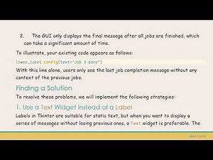 How to Incrementally Print to GUI Using Tkinter