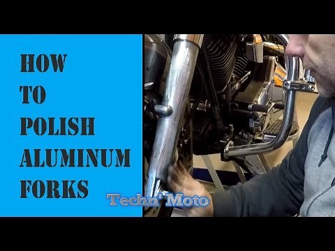 Aluminum Forks- Chrome Like Finish- easy to do | Techn' Moto