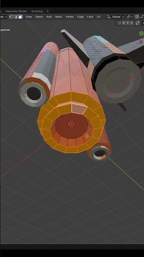 Low Poly Rocket 🚀 #shorts