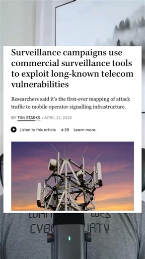Spyware campaigns are exploiting old telecom weaknesses #tech #hacker #technews #cybersecurity