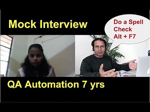 Mock Interview | QA Automation | 7 yrs | Raghav Pal