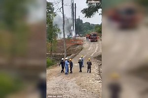 56K views · 532 reactions | #Kharsang, Oct 30: A massive blowout was reported at the Kharsang #OilField, operated by GeoEnpro Petroleum Ltd., in Changlang district on Thursday afternoon, triggering panic among nearby residents. The incident occurred at one of the newly drilled well sites, sources said, as thick plumes of #gas and #oil reportedly spewed uncontrollably from the wellhead. More details awaited. | Eastern Today News | Facebook