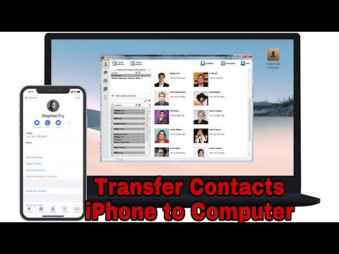How to Transfer Contacts from iPhone to Computer | How to import icloud Contacts iPhone to laptop