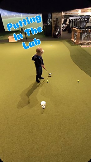 Precision Putting Practice @tcgolfperformancecenter ⛳️#Dad #Son #Toddler #Precision #Putt #Golf #Parenting #GolfLife #Golfer #Fun | Rich Hoff Jr.