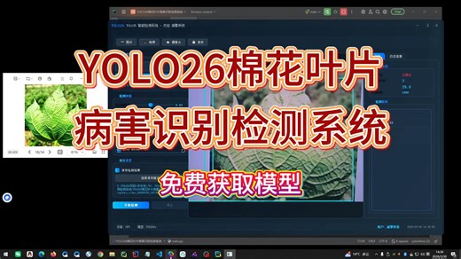 我用YOLO26写了个“棉花医生”，识别病害准到离谱！棉花病害（项目源码+数据集+模型权重+UI界面+python+深度学习+远程环境部署）
