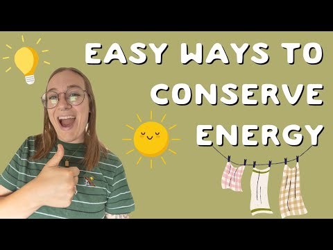 Conserve energy to save money AND save the planet
