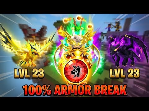 Lighting Bird Skin + Dragon Skin Max Lvl Strongest combo ever? | BlockmanGo | Bedwars