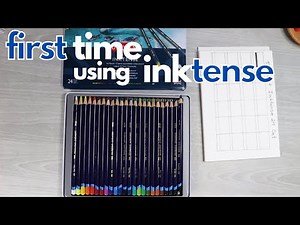 Derwent Inktense 24 Pencil Set First Impressions | Swatch Chart + Artwork
